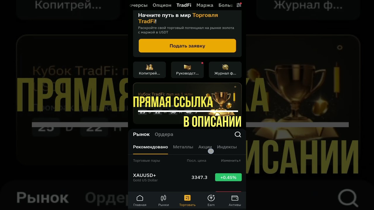 Как торговать золотом и нефтью на Байбит легко 👍🏻 TradFi на BYBIT