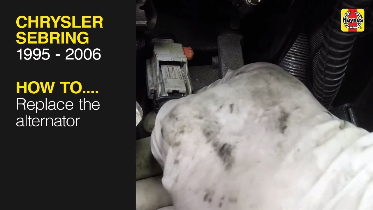 How to Replace the alternator on the Chrysler Sebring 1995 to 2006