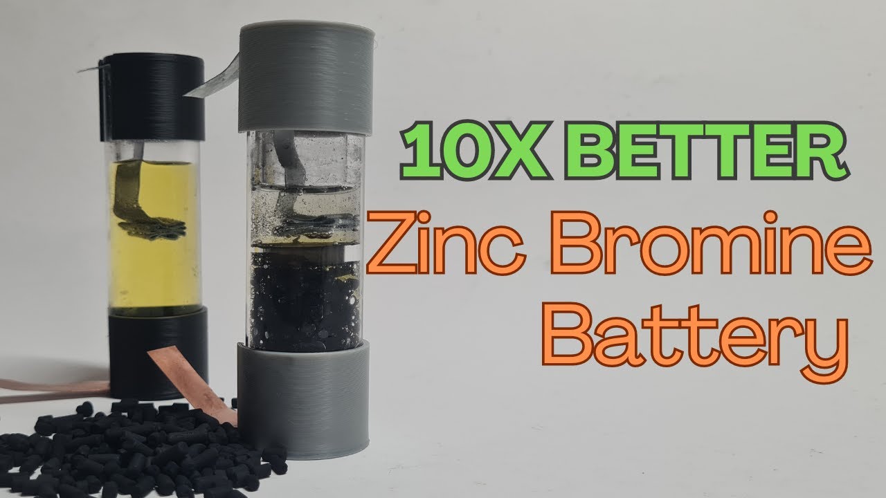 DIY 10 times better Zinc Bromine Gravity Battery