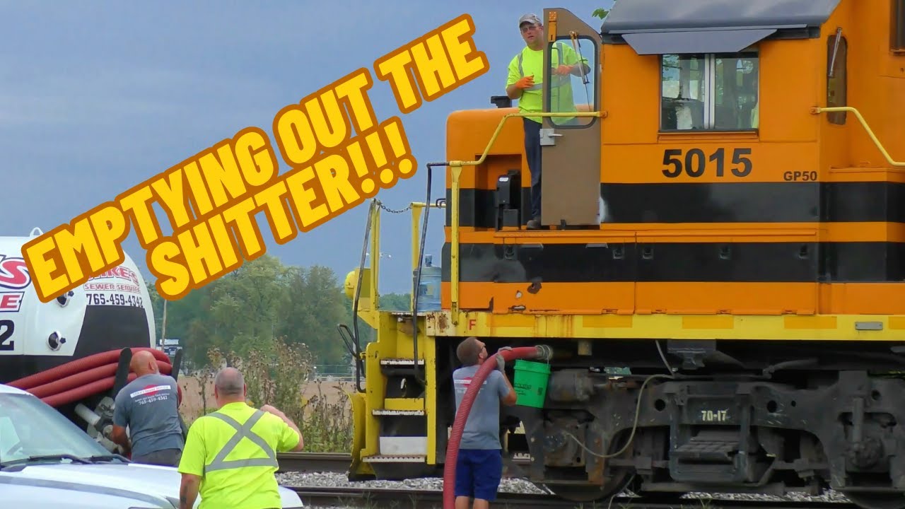 Emptying out the shitter