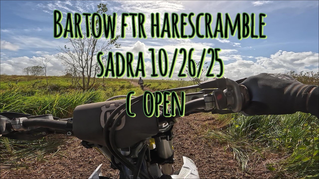 FTR SADRA Hare Scramble Bartow, FL 10/26/25 C Open