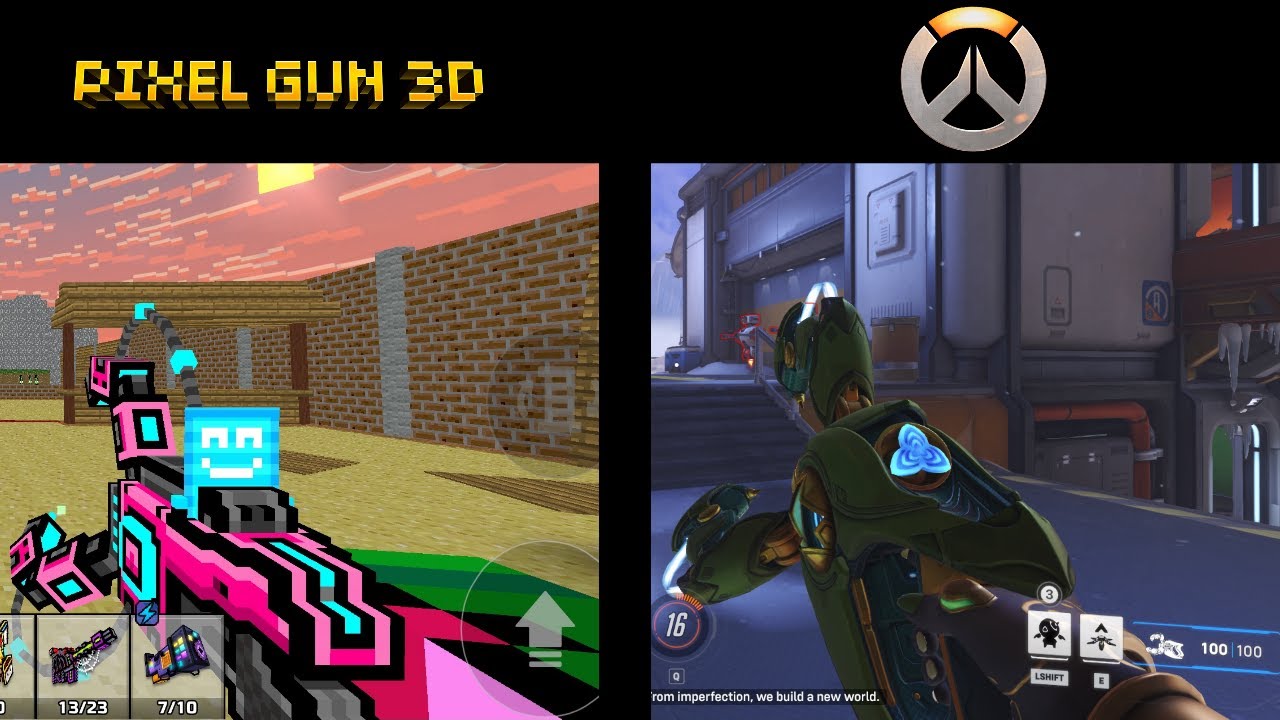 How Pixel Gun 3D Weapons were inspired by Overwatch