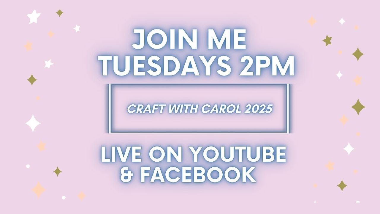 Craftalong with Carol LIVE: Make a simple aperture card