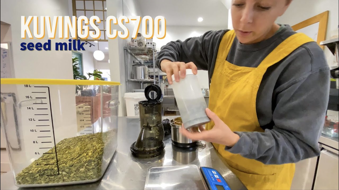 Nut & Seed Milks on the Kuvings CS700
