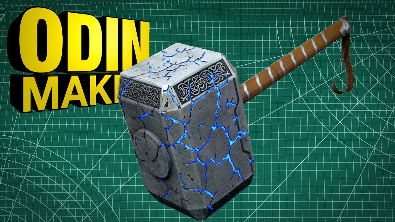 Odin Makes: Mighty Thor's Mjolnir that lights up!