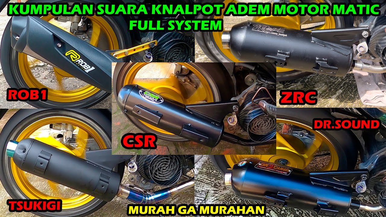 Cek Sound 5 Knalpot Adem 100 Ribuan Untuk Motor Matic! Cocok Buat Harian Di Mesin Std