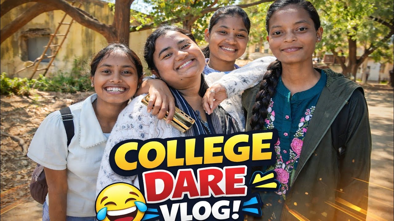 #vlog48 College Dare Vlog 😱 | 4 Friends Crazy Dares 😂 | Full Masti #Nescollege #dares #collegelife 