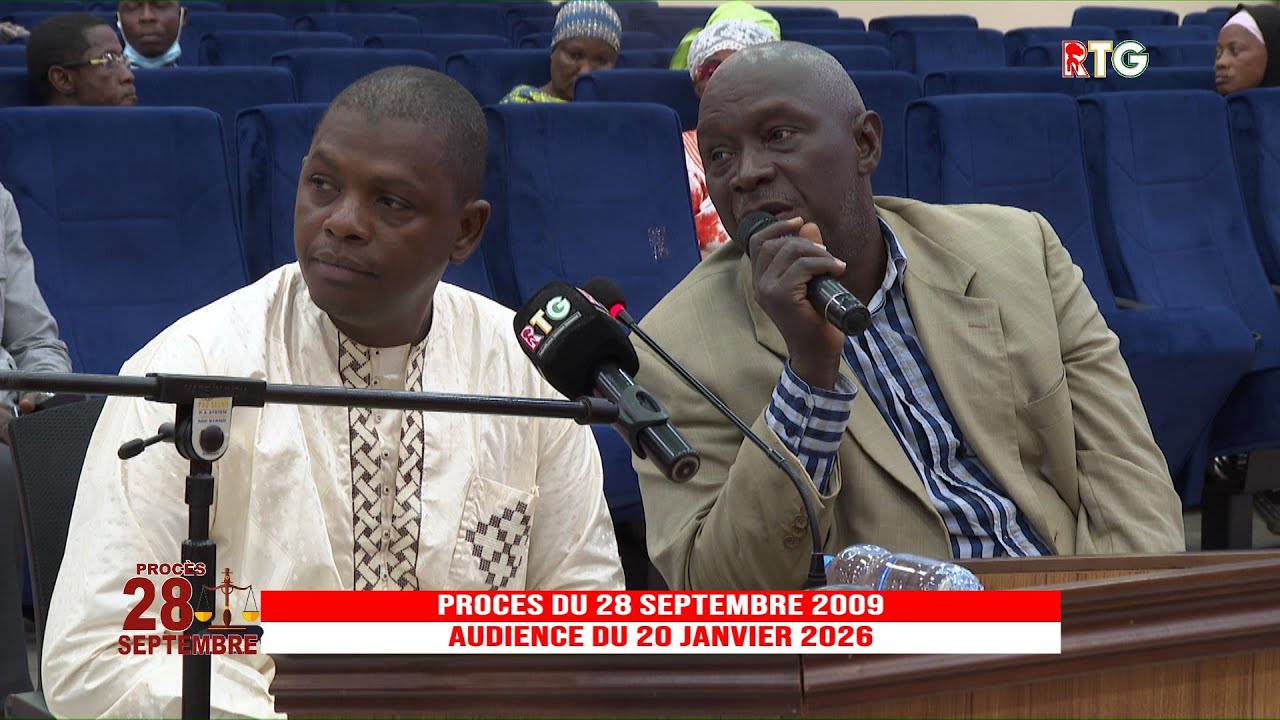 PROCES DU 28 SEPTEMBRE 2009. AUDIENCE DU 20 JANVIER 2026. ''LES ÉDITIONS DE LA RTG GUINÉE 224'