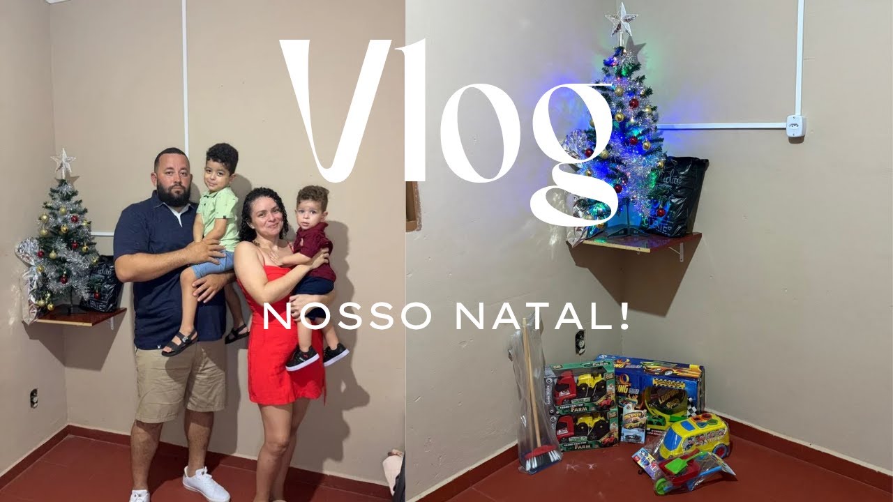 VLOG - NOSSO NATAL, FIZEMOS A CEIA PELA PRIMEIRA VEZ + TROCA DE PRESENTES