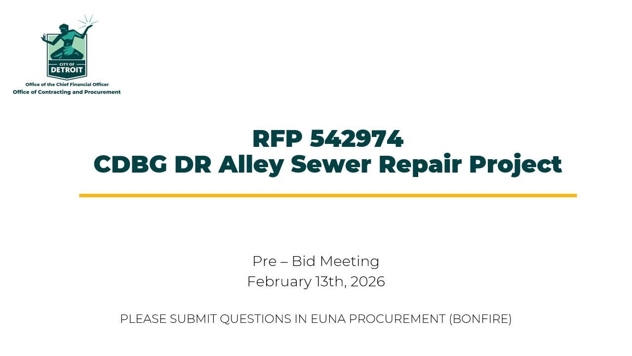 CDBG DR  Alley Sewer Repair Project (542974)
