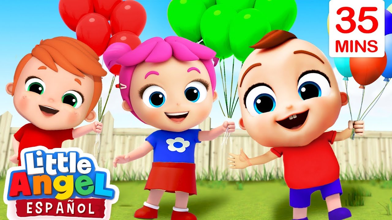 Jugamos Con Globos 🎈 | Canciones Para Niños | Little Angel Español