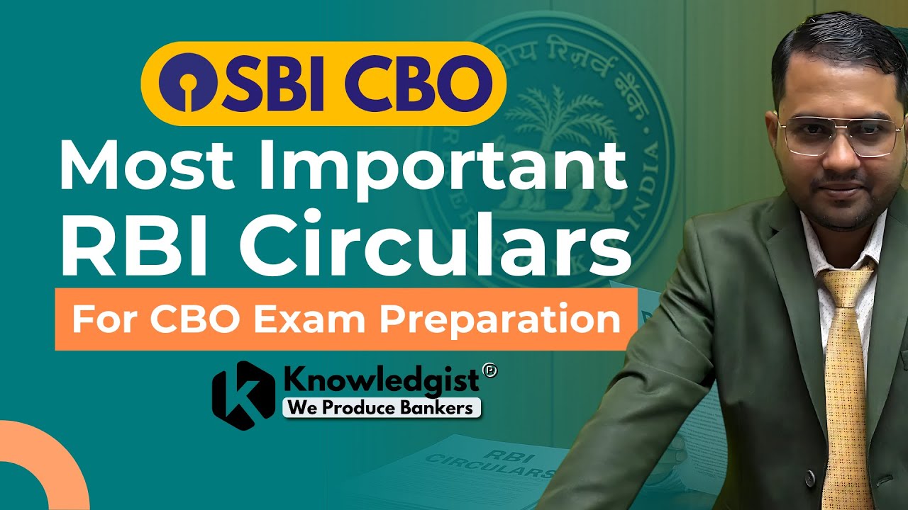 Important RBI Circulars For SBI CBO 2025 ! Most Asked Questions