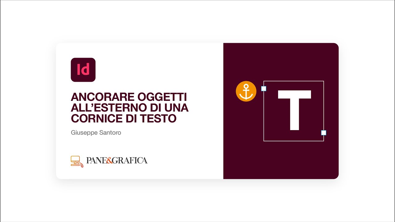InDesign - Ancorare oggetti all'esterno di una cornice di testo