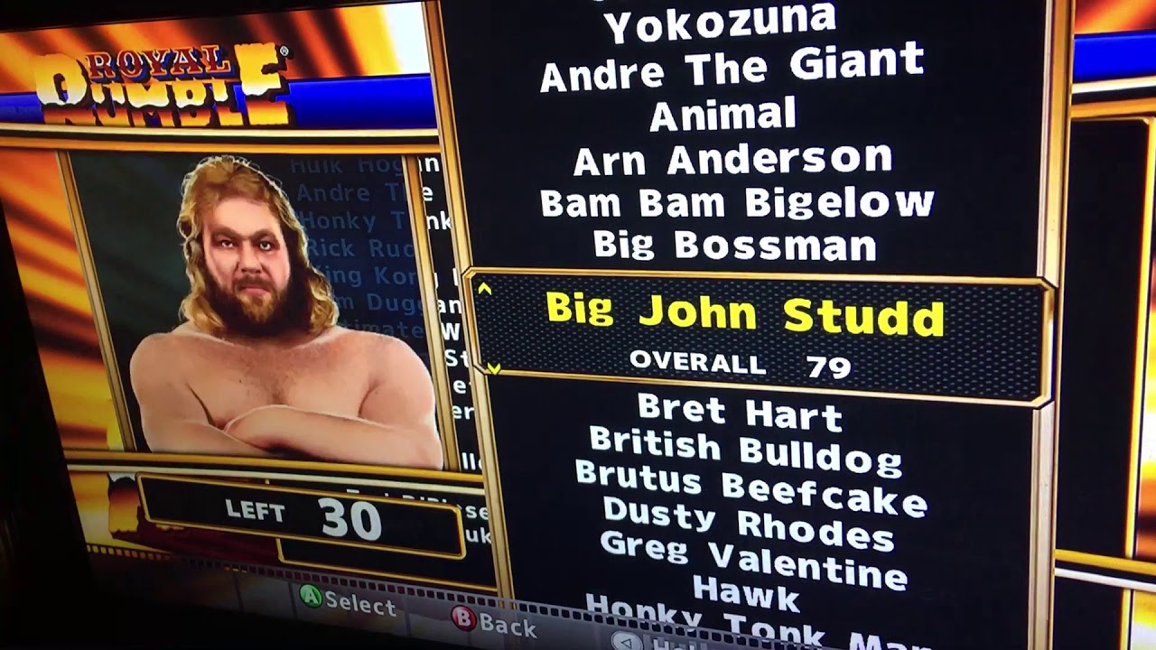 Wwe Legends of Wrestlemania Xbox360 characters list