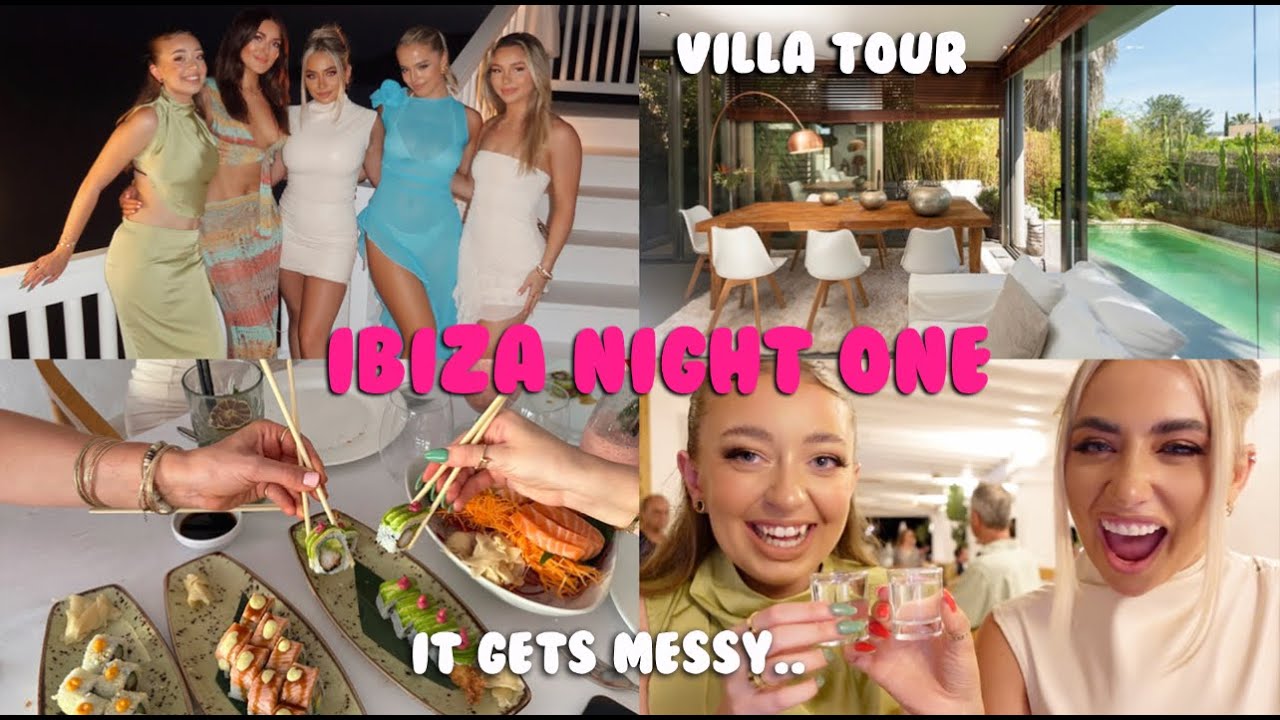 IBIZA with my best friends! It got very MESSY!! Best day ever | Saffron Barker