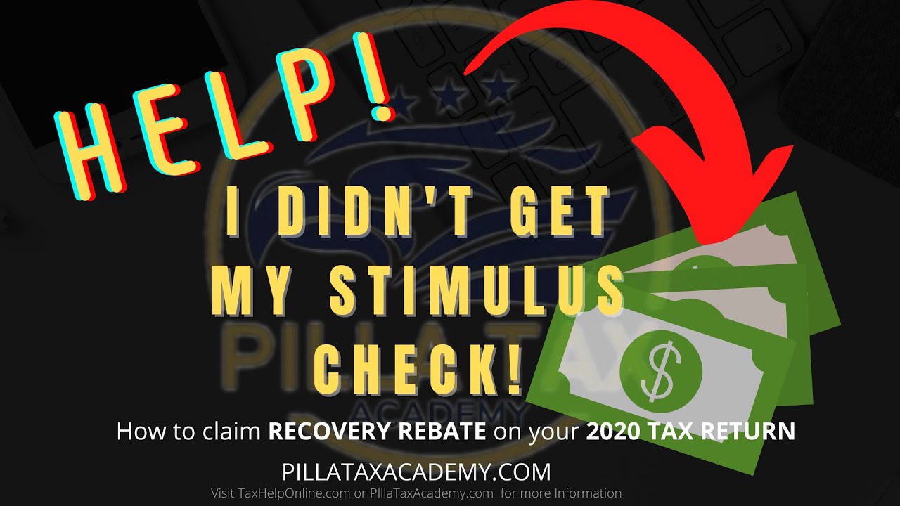 HELP! I DIDN'T get my STIMULUS CHECK! (What to do NEXT)