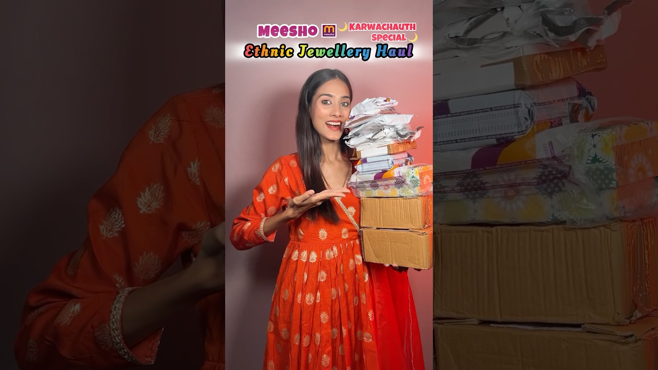 Meesho Karwachauth Special Ethnie Jewellery Haul #meesho #shorts #meeshohaul #meeshojewellery