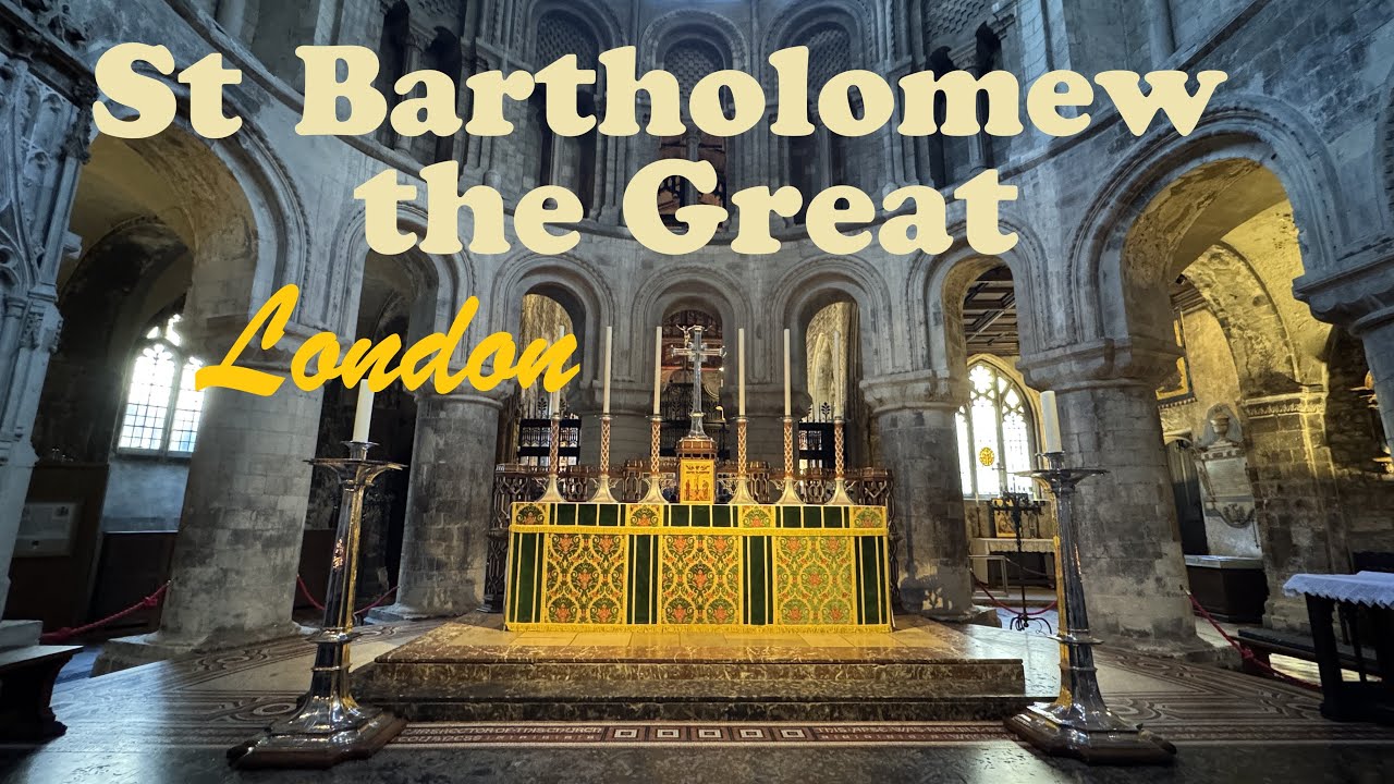 St Bartholomew the Great, the London’s oldest church, founded in 1123 as an Augustinian Priory.