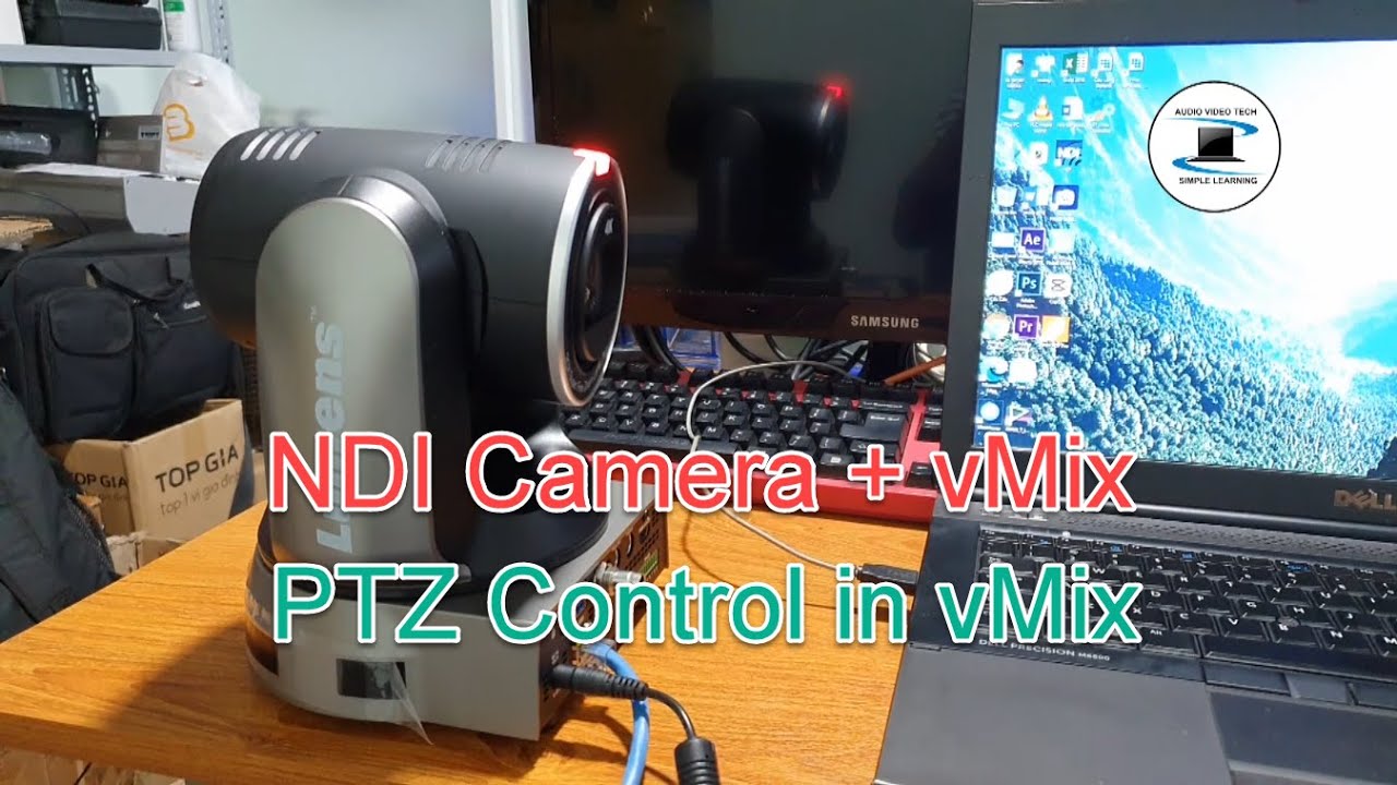 Lumens PTZ  VC-A71P : how to connect the NDI camera and use the PTZ control in vMix.