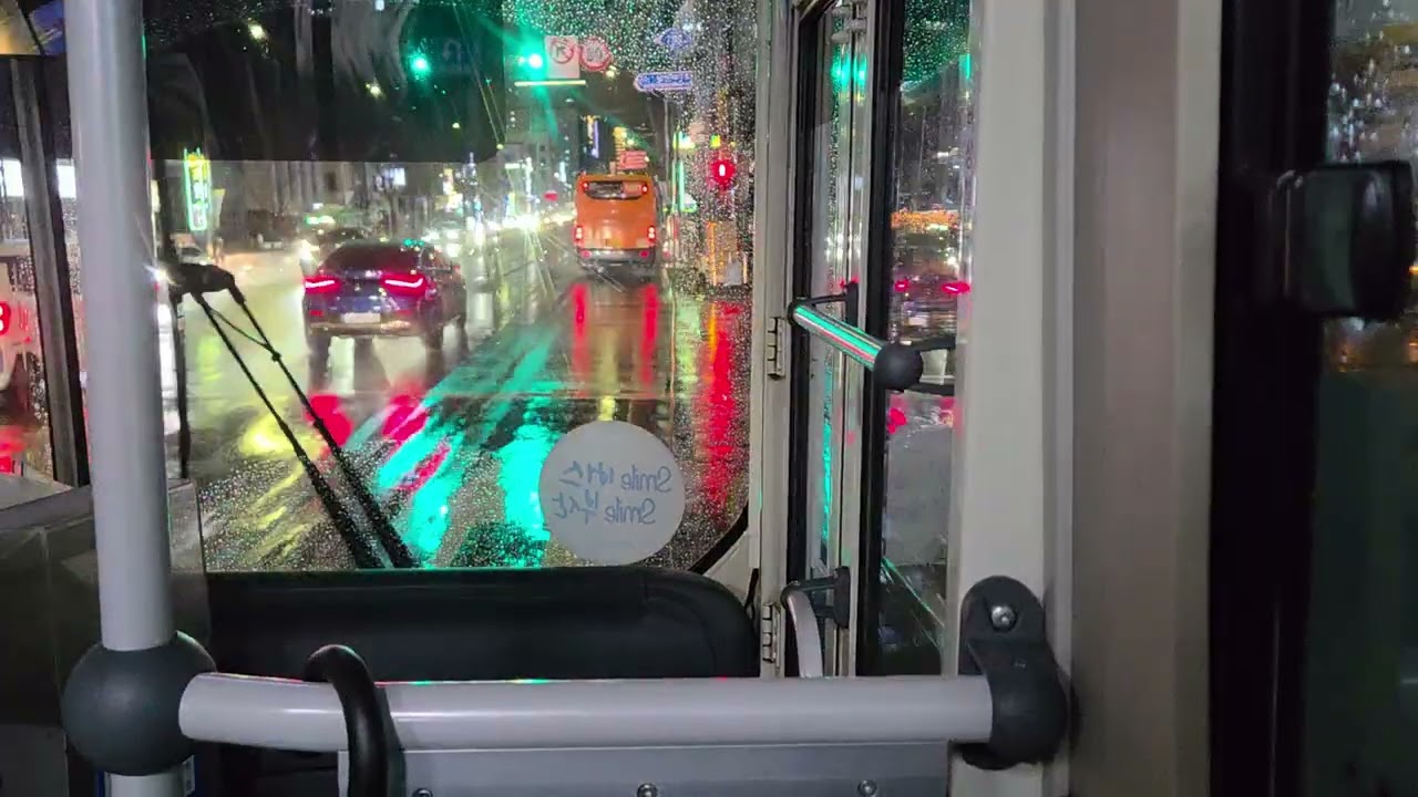 수영교차로.수영역~대남교차로.남천역까지 주행영상( 삼화PTS 155번버스 ) 