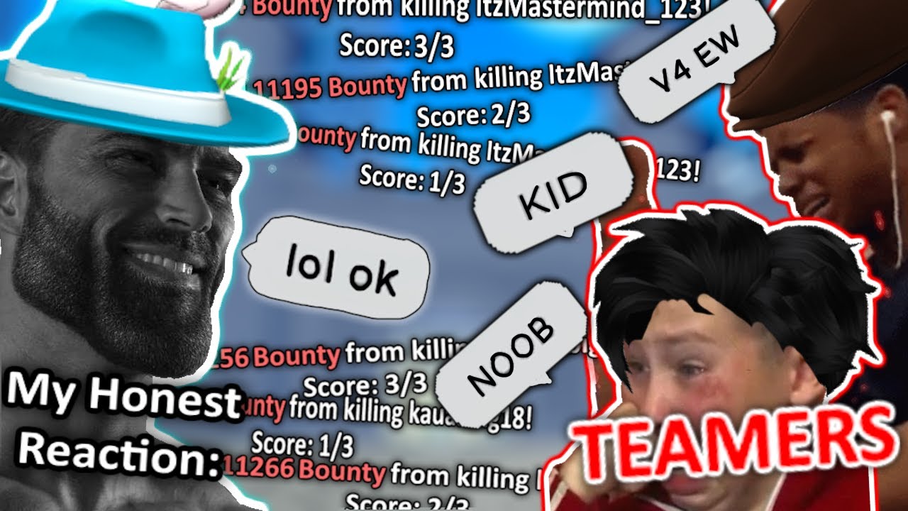 Toxic Teamers Gets VIOLATED For Bounty | Roblox Blox Fruits