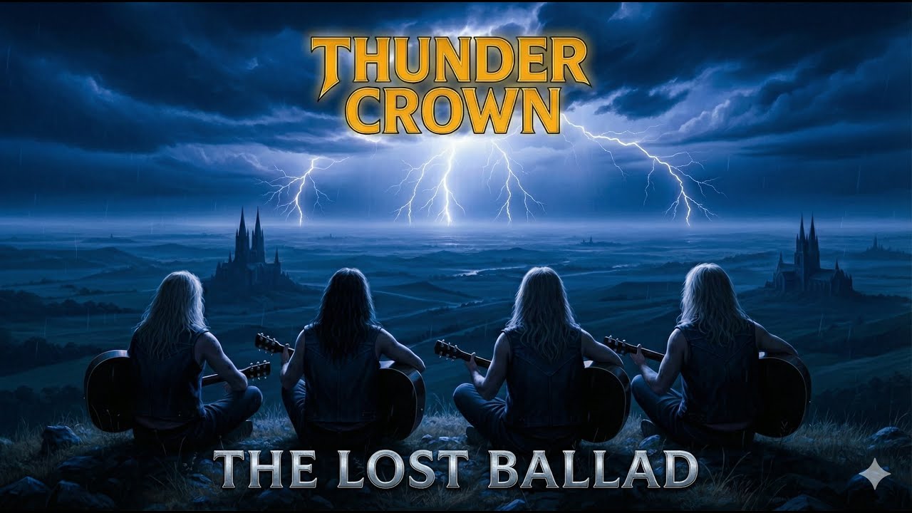THUNDER CROWN - When The Thunder Stopped (Official Lyric Video) | 1987 Power Ballad 🕯️