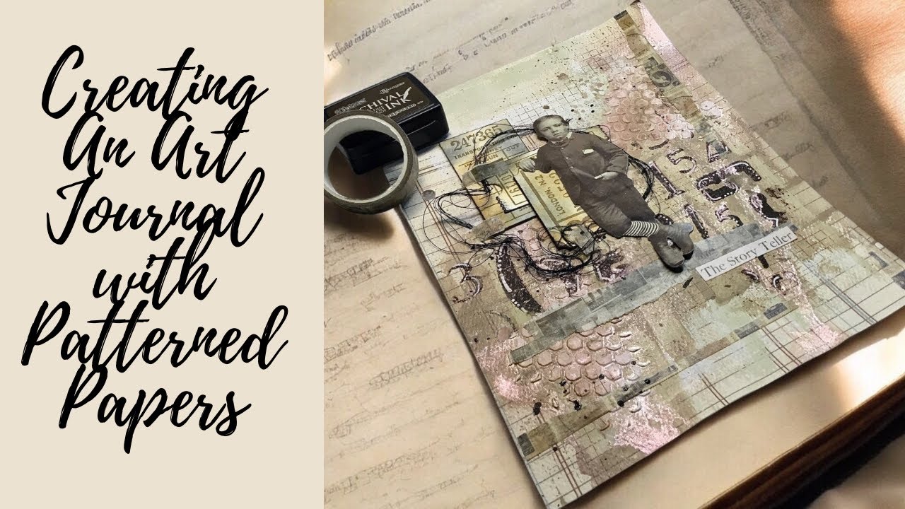 Creating An Art Journal With Patterned Papers #mixedmediaartjournaling