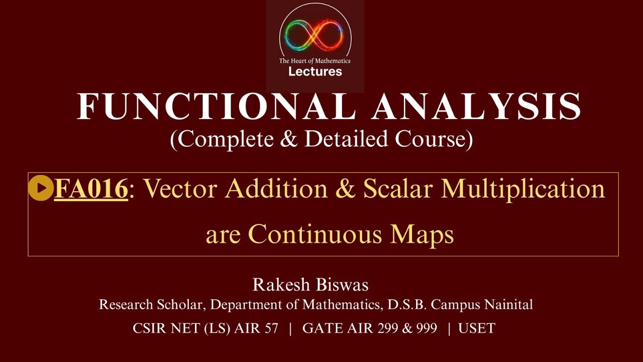FA016: Vector Addition & Scalar Multiplication are Continuous Maps 