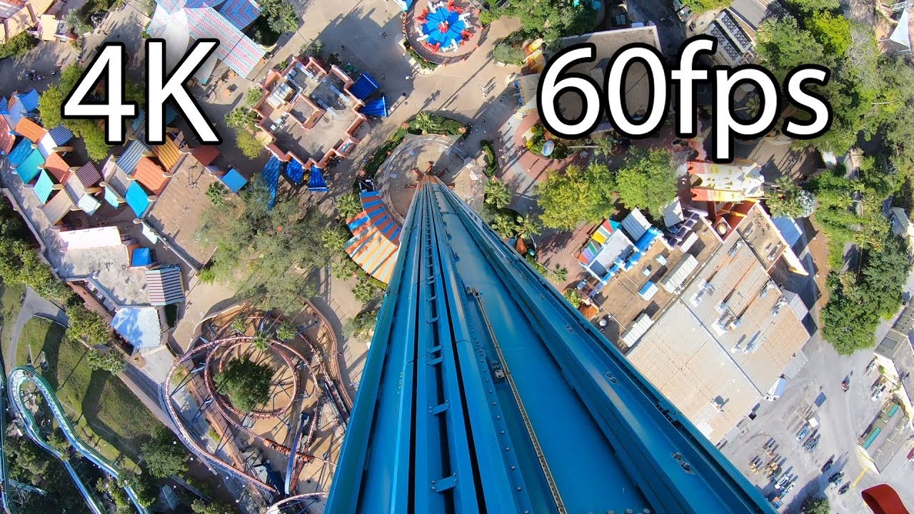Falcon's Fury on-ride 4K POV @60fps Busch Gardens Tampa