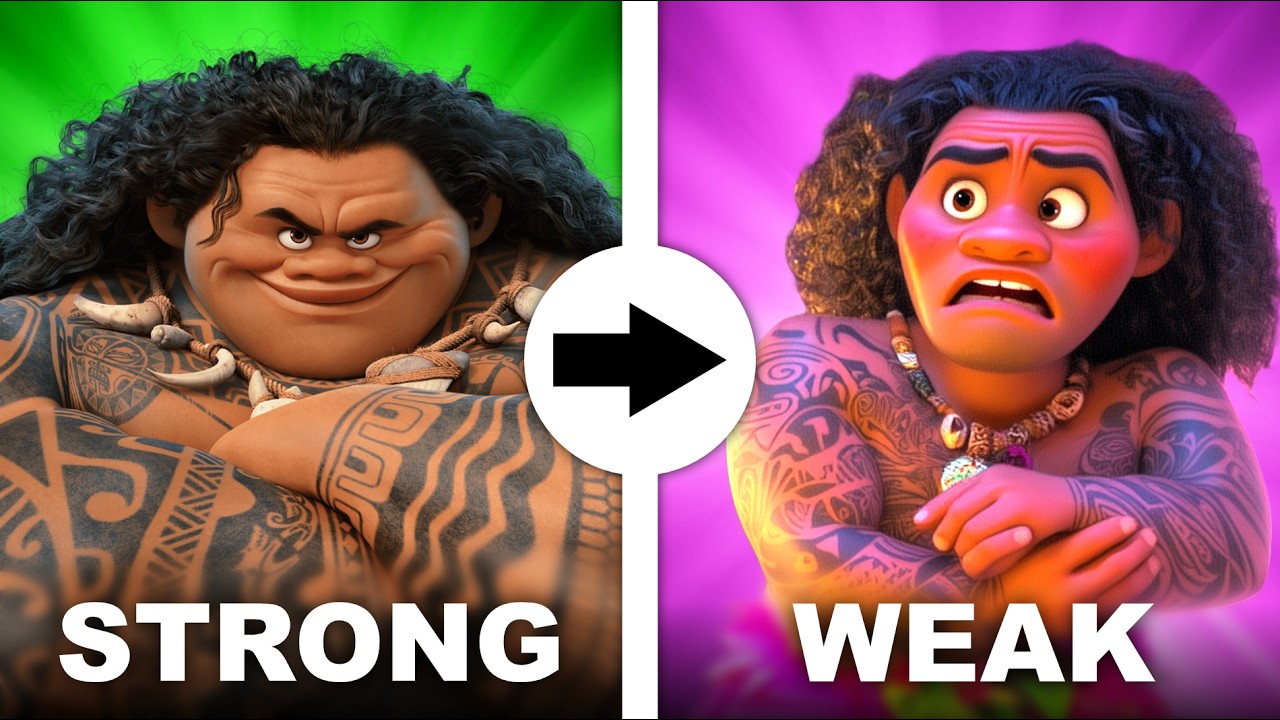 Moana Characters As Their Opposites
