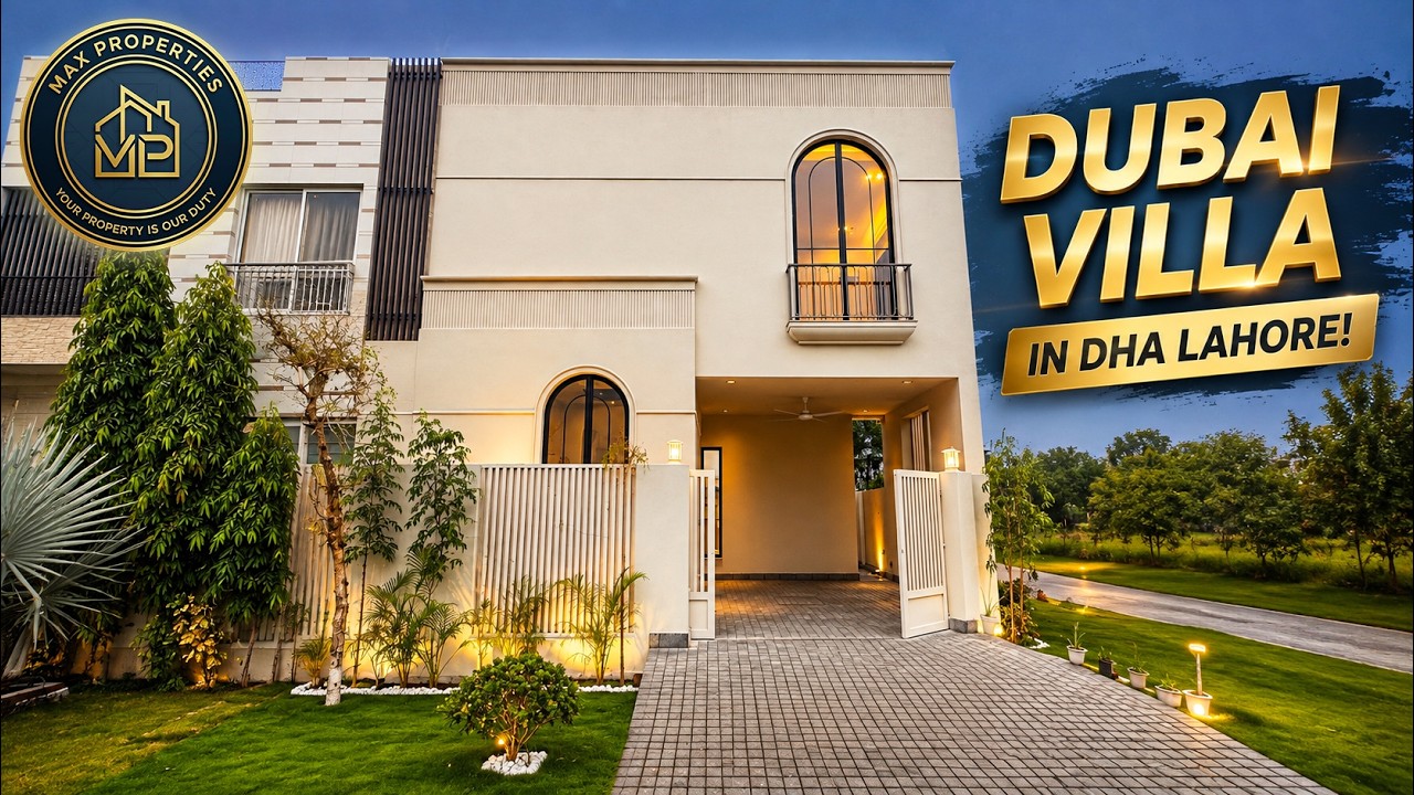 This 5 Marla Corner Mediterranean House Looks Like a Dubai Villa! 😍 | DHA Lahore