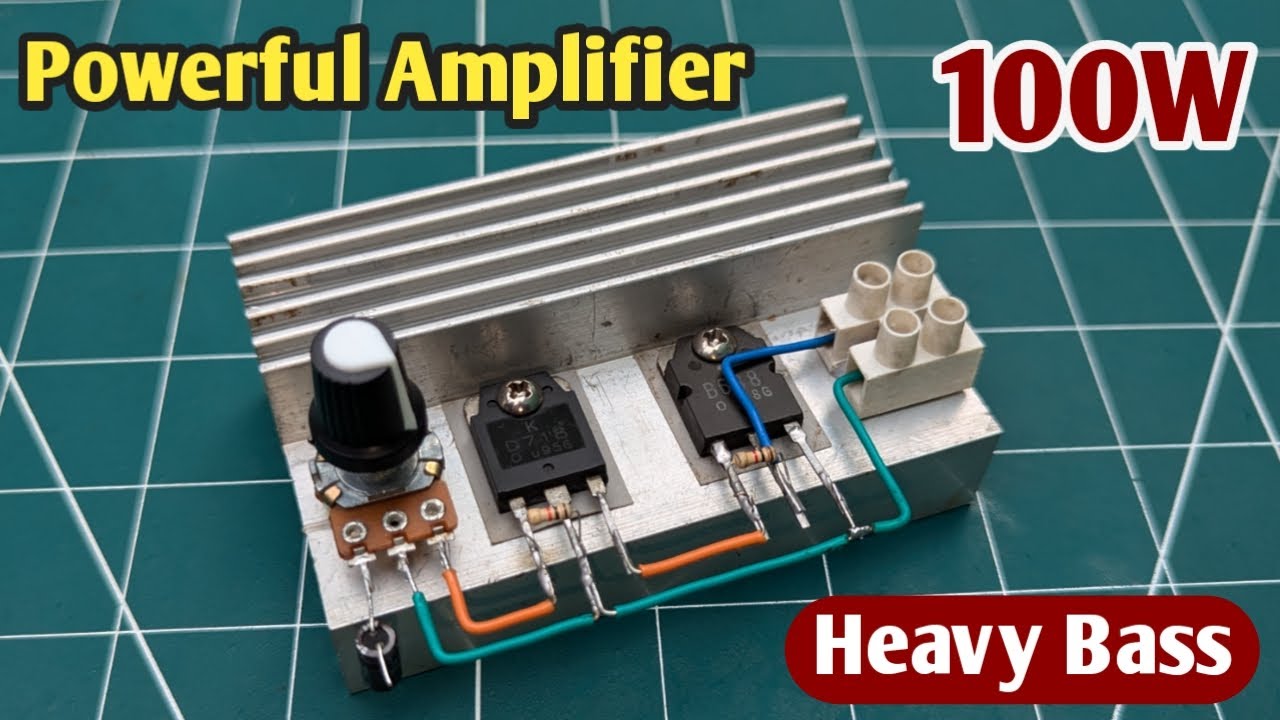 How To Make Powerful Amplifier At Home. Using B688 And D718 Transistor. DIY Ultra Bass Amplifier.