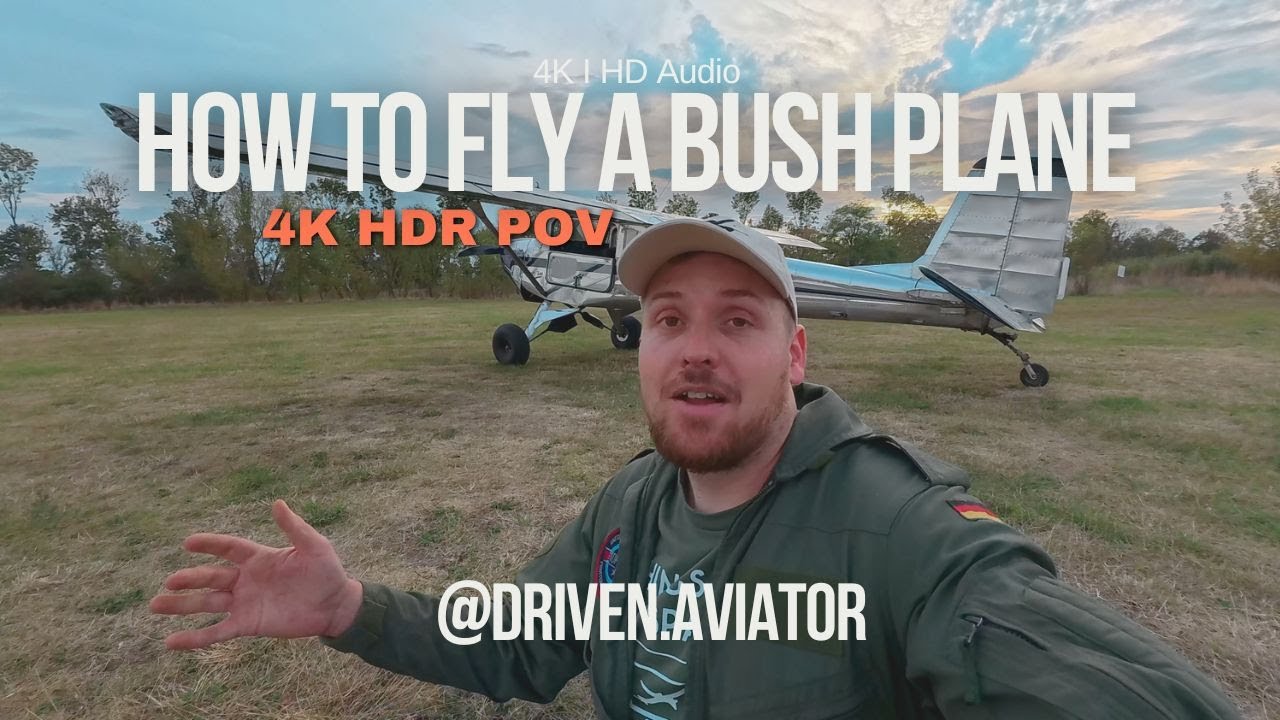 4K HDR POV: Learning how to bush fly - Bush Plane takeoff & dead stick landing