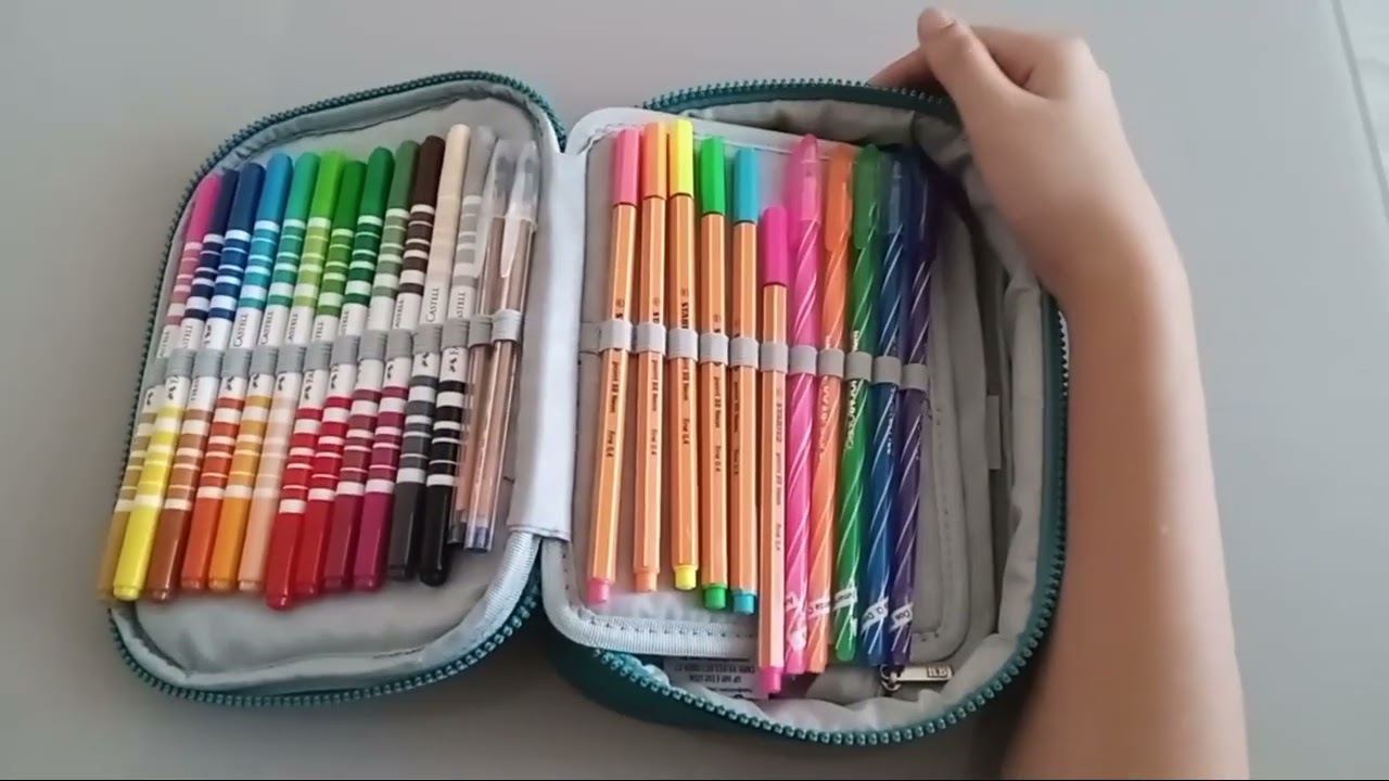 Organizando meu estojo para 2025!!🎀💗 (versão 8 ano)