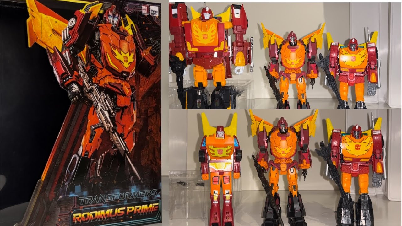 Transformers G1 threezero MDLX Rodimus Prime review. Generation one premium action figure collection