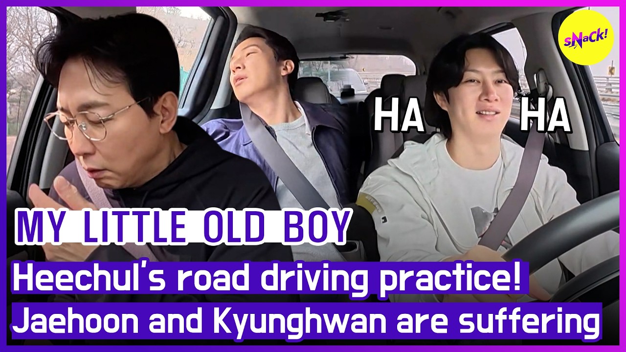 [MY LITTLE OLD BOY] Heechul's road driving practice! Jaehoon and Kyunghwan are suffering😱 (ENGSUB)