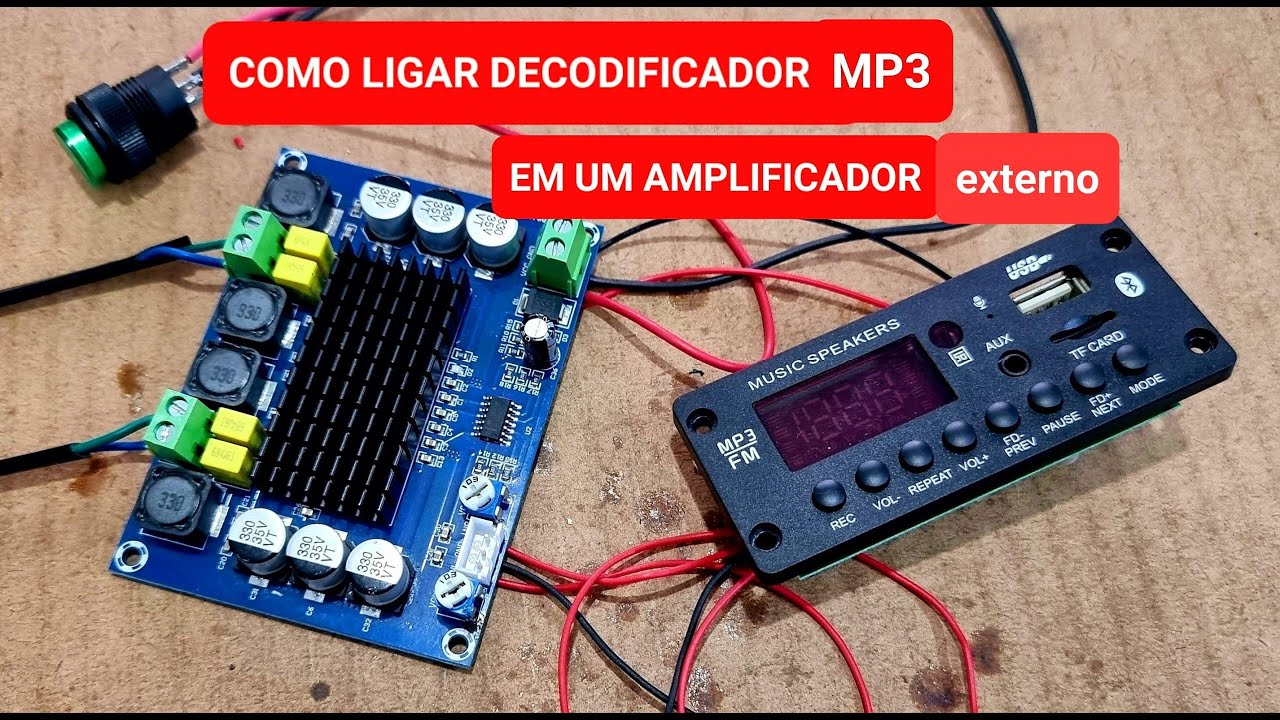 COMO LIGAR AMPLIFICADOR EM DECODIFICADOR JA AMPLIFICADO