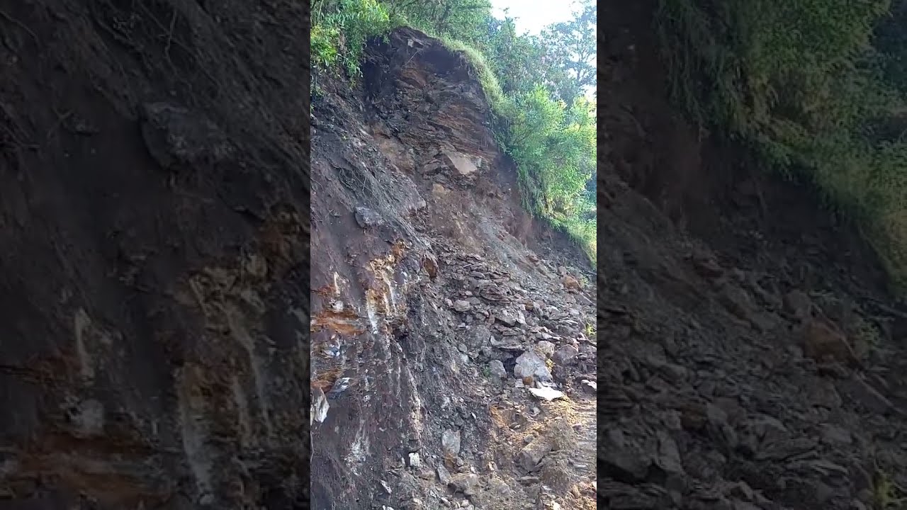 watch till the end land slide #shorts #OMG