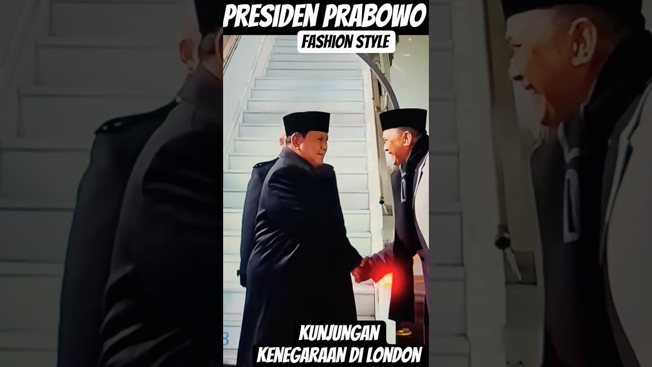 Fashion style Presiden Prabowo di London