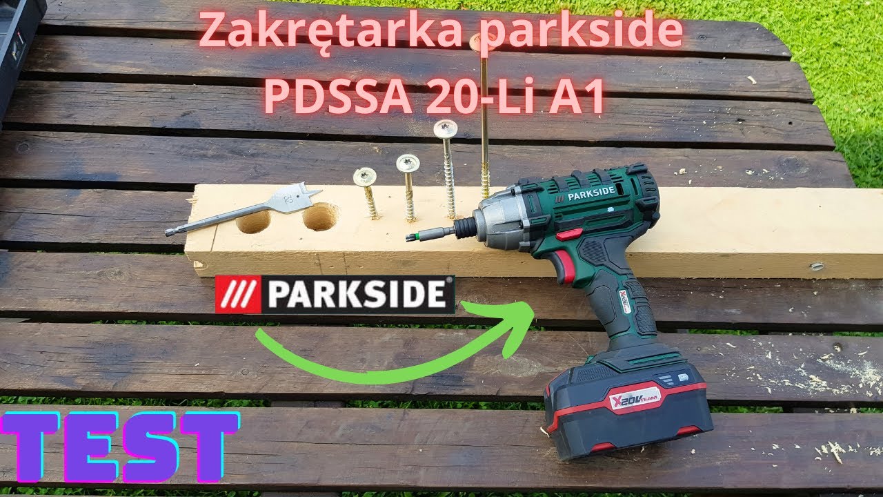 Zakrętarka parkside PDSSA 20-Li A1//TEST//Wkrętarka udarowa//klucz udarowy/Narzędziowo