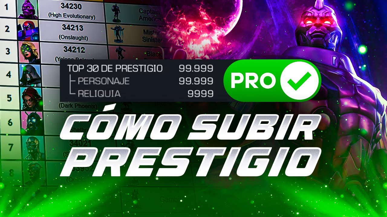 ¡ALTO! No SUBAS personajes ni sigas JUGANDO, sin antes ver este video. Prestigio MCOC