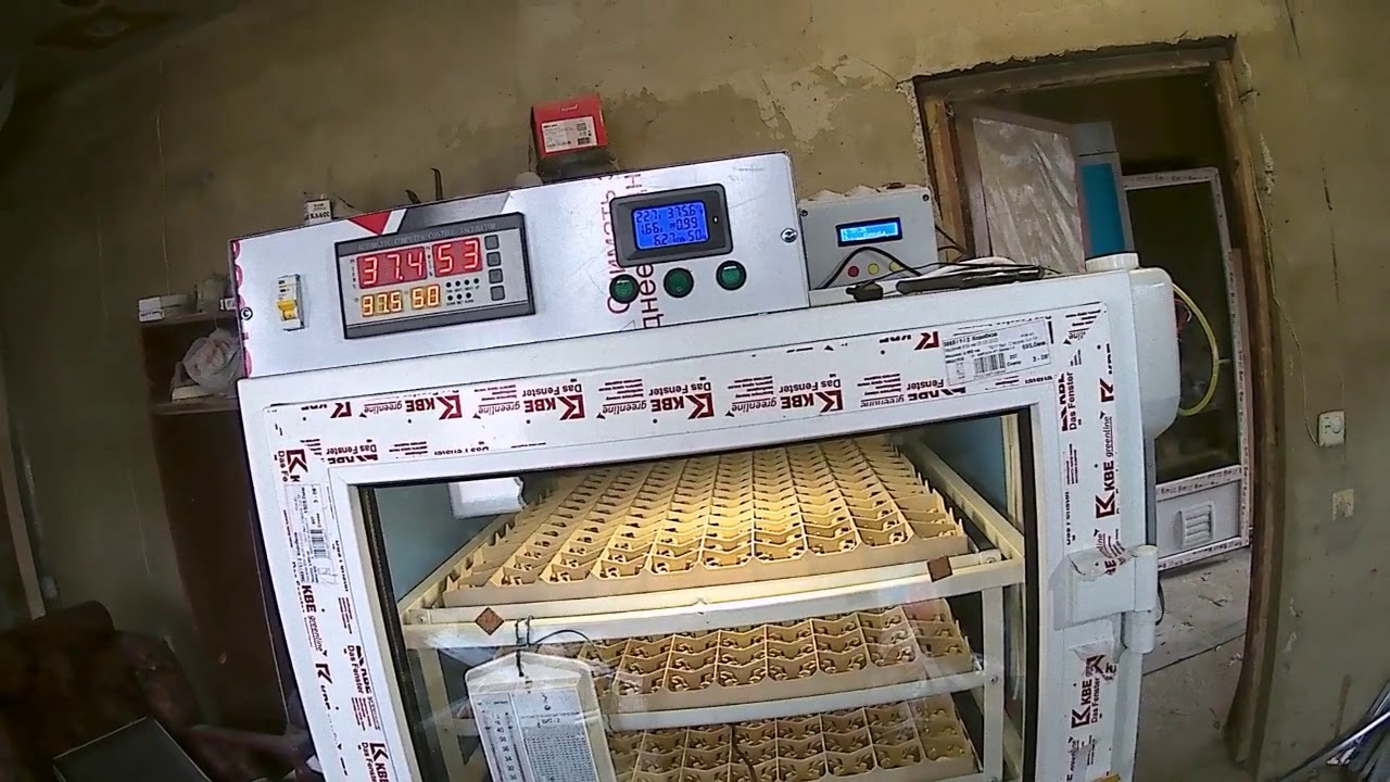 Инкубаторы на 1500 и на 2 000 яиц тест ESP8266 по email.
