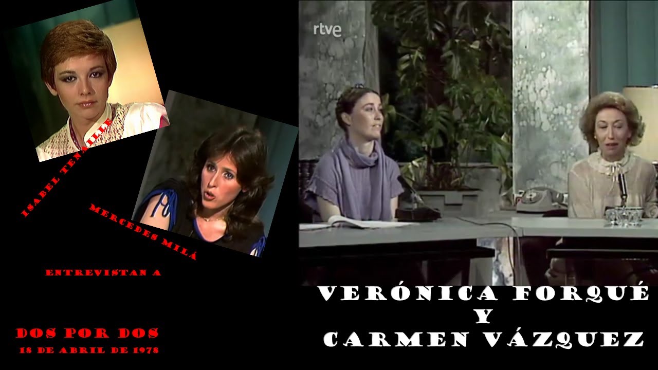1978 0418 Verónica Forqué y su madre, Carmen Vázquez en Dos por Dos