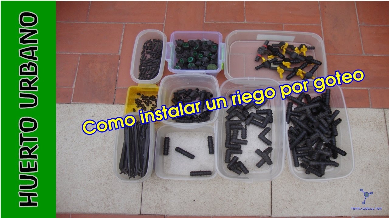 #HuertoUrbano. Cómo instalar un RIEGO por GOTEO automatizado