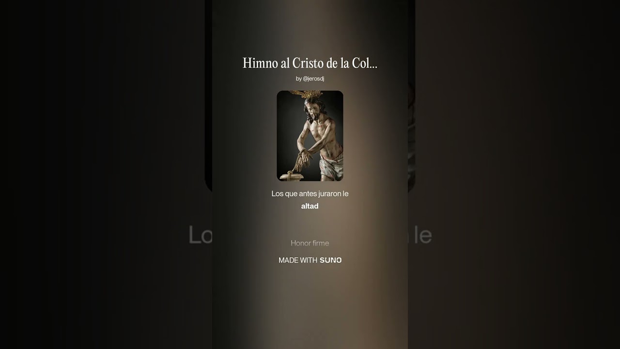 cristo de la Columna versión militar 