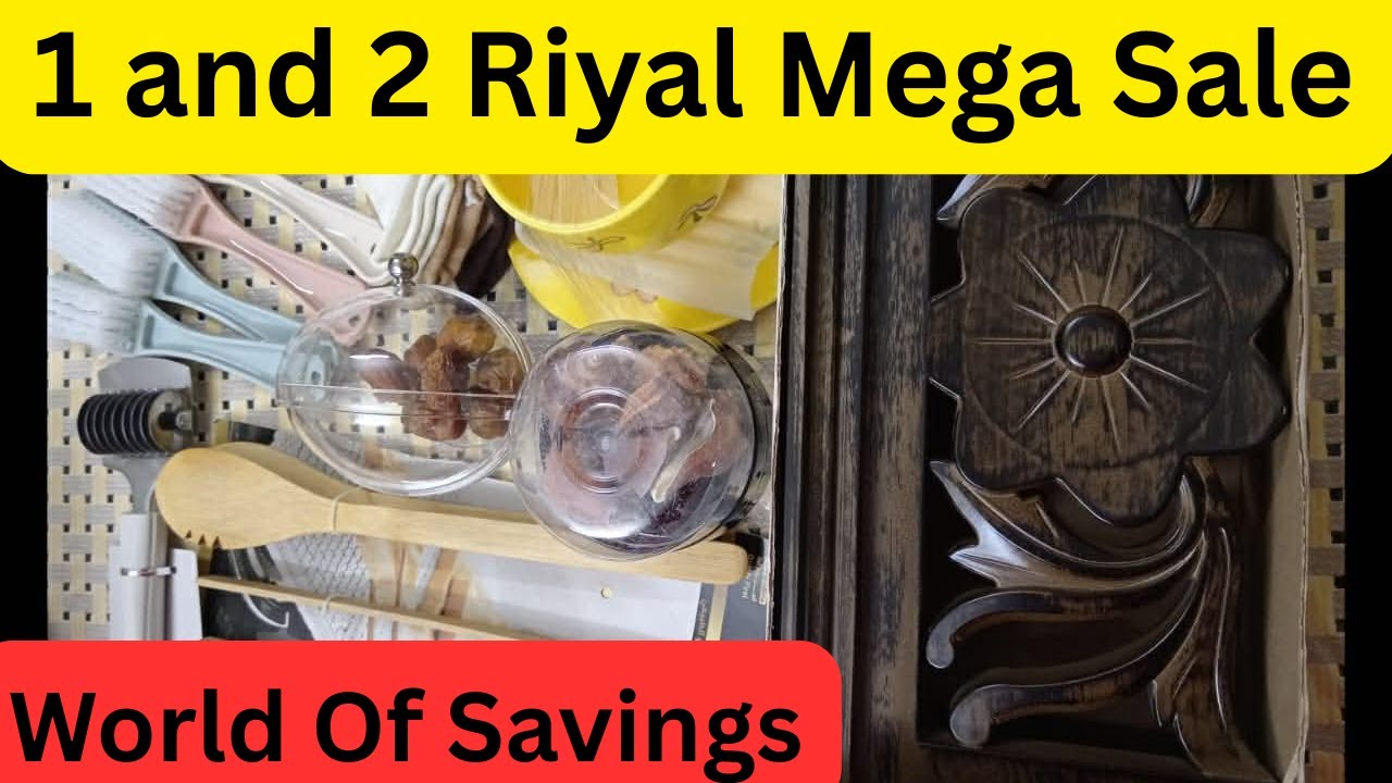 🛒 1 & 2 Riyal My Shopping Haul | Affordable Kitchen Items & More!