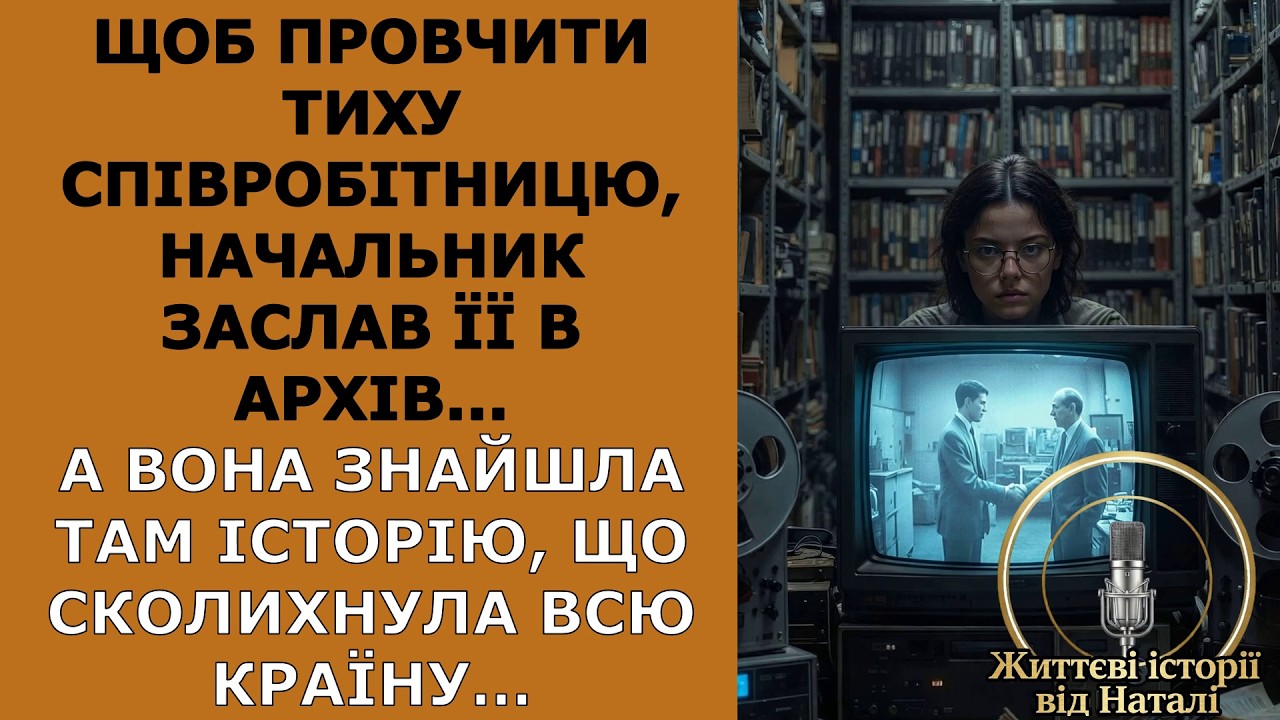 Щоб провчити співробітницю, начальник заслав її в архів...А вона знайшла там історію, що сколихнула…