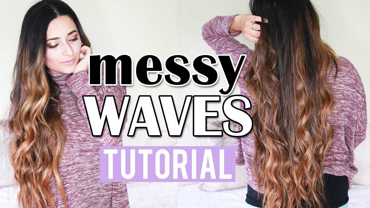 MESSY WAVES INSTAGRAM HAIR TUTORIAL | HOW TO GET PINTEREST HAIR | Ysis Lorenna