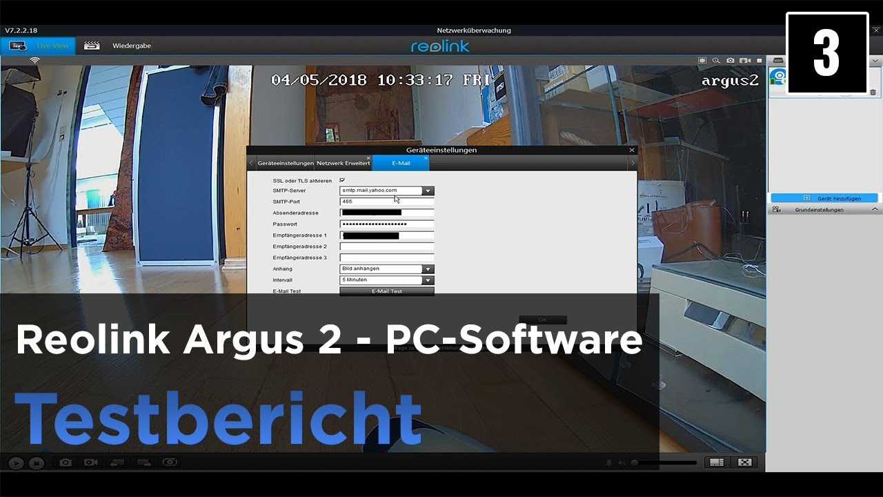 Reolink Argus 2 im Test - Teil 3 - PC Software