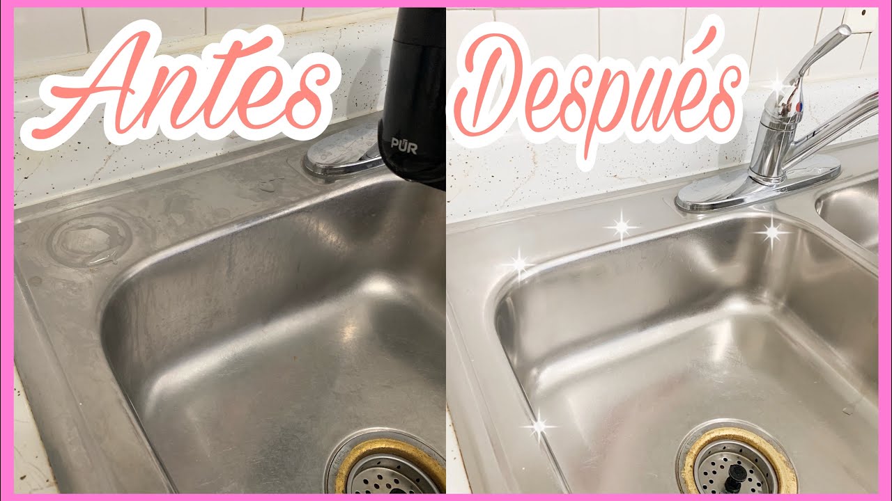 COMO LIMPIAR EL FREGADERO Y DAR BRILLO SIN ESFUERZO NI QUIMICOS TARJA O SINK DE LA COCINA/LIMPIEZA